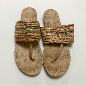 CL By Laundry Tan Flip Flops